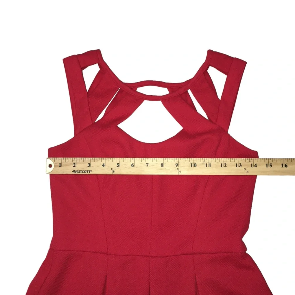 Betsey Johnson Red Cage Top Party Event Dress - Women’s 2 - Picture 3 of 14